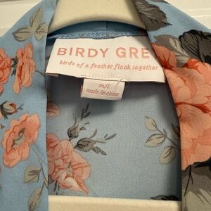 Birdy Grey Floral Print robe